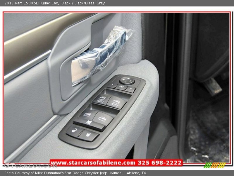 Black / Black/Diesel Gray 2013 Ram 1500 SLT Quad Cab