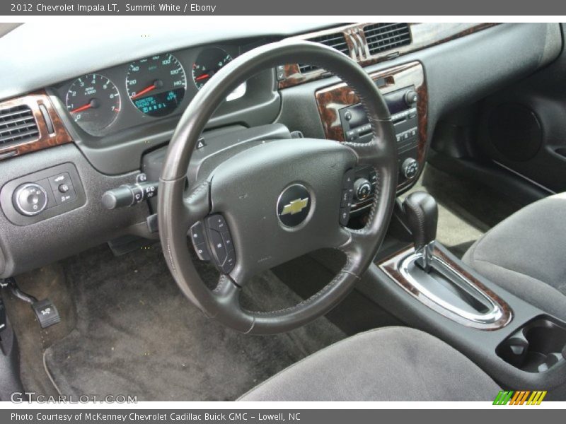 Summit White / Ebony 2012 Chevrolet Impala LT