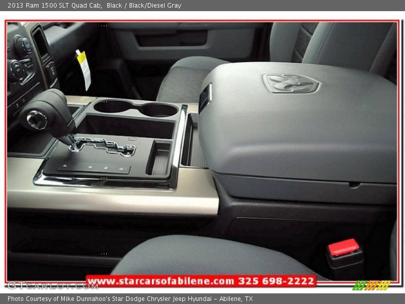 Black / Black/Diesel Gray 2013 Ram 1500 SLT Quad Cab