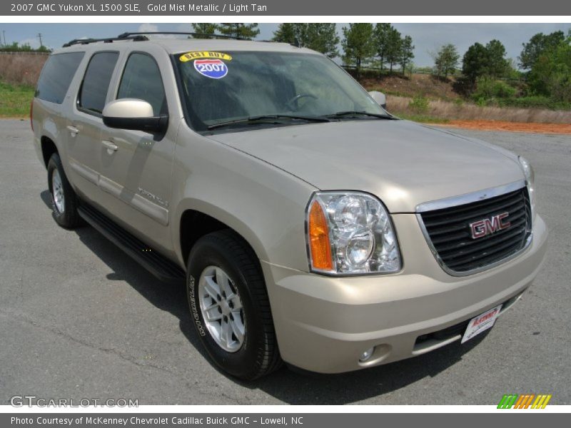 Gold Mist Metallic / Light Tan 2007 GMC Yukon XL 1500 SLE