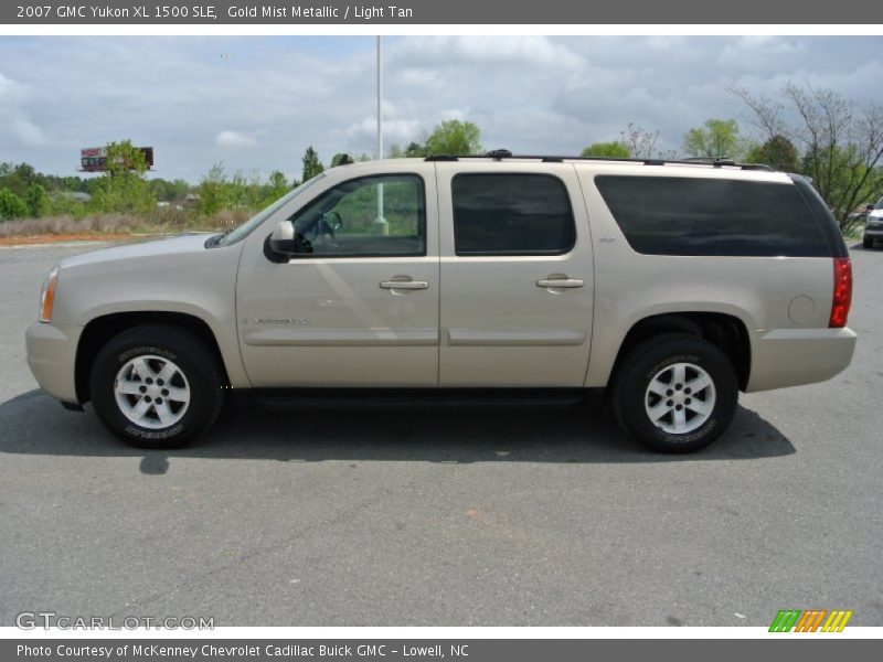 Gold Mist Metallic / Light Tan 2007 GMC Yukon XL 1500 SLE
