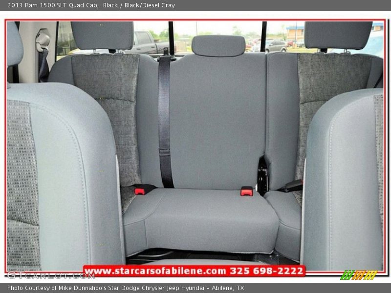 Black / Black/Diesel Gray 2013 Ram 1500 SLT Quad Cab