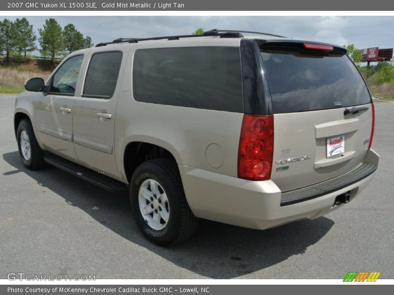 Gold Mist Metallic / Light Tan 2007 GMC Yukon XL 1500 SLE