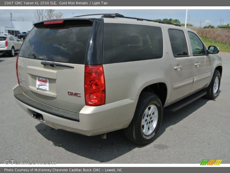 Gold Mist Metallic / Light Tan 2007 GMC Yukon XL 1500 SLE