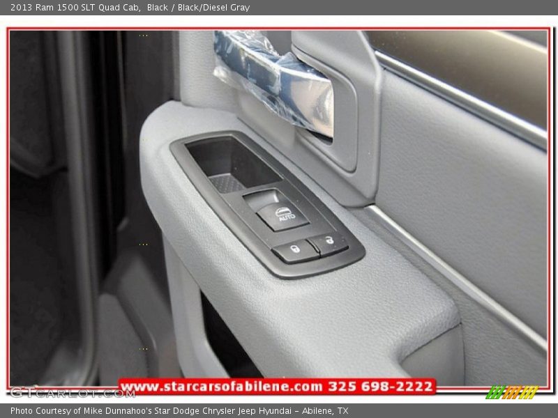 Black / Black/Diesel Gray 2013 Ram 1500 SLT Quad Cab