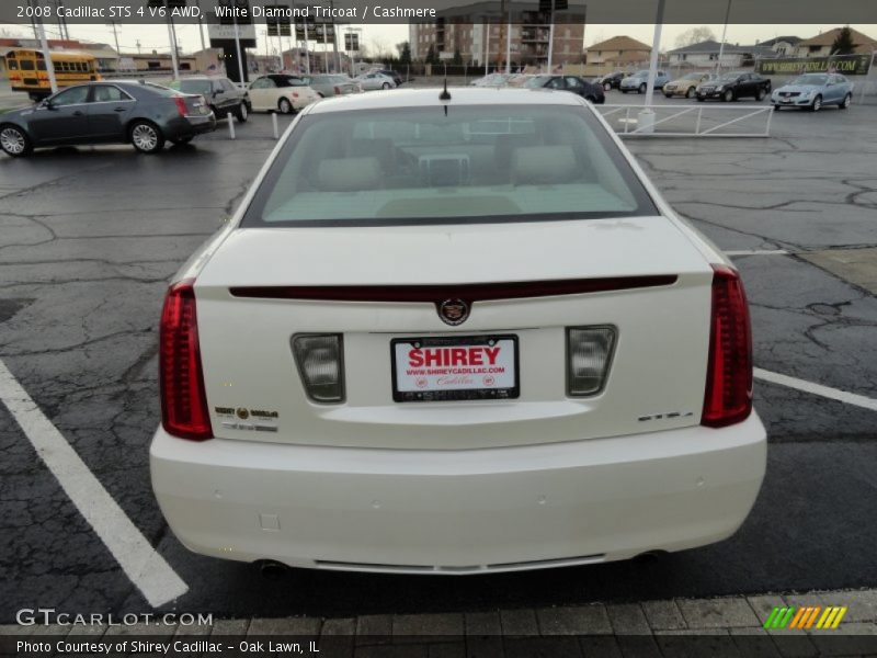 White Diamond Tricoat / Cashmere 2008 Cadillac STS 4 V6 AWD