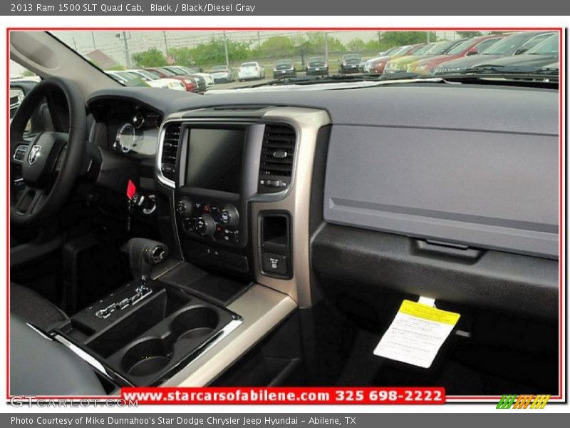 Black / Black/Diesel Gray 2013 Ram 1500 SLT Quad Cab