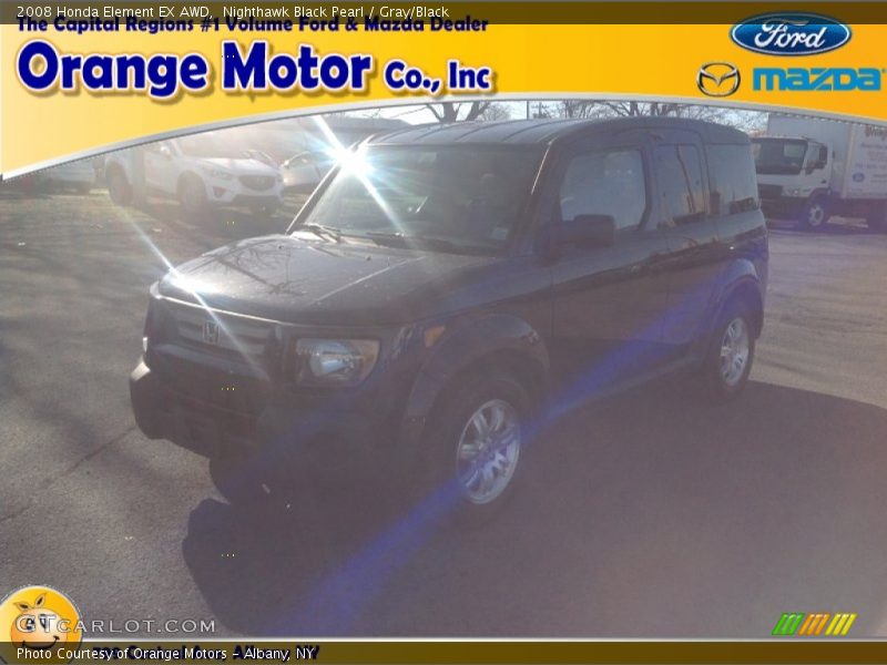 Nighthawk Black Pearl / Gray/Black 2008 Honda Element EX AWD