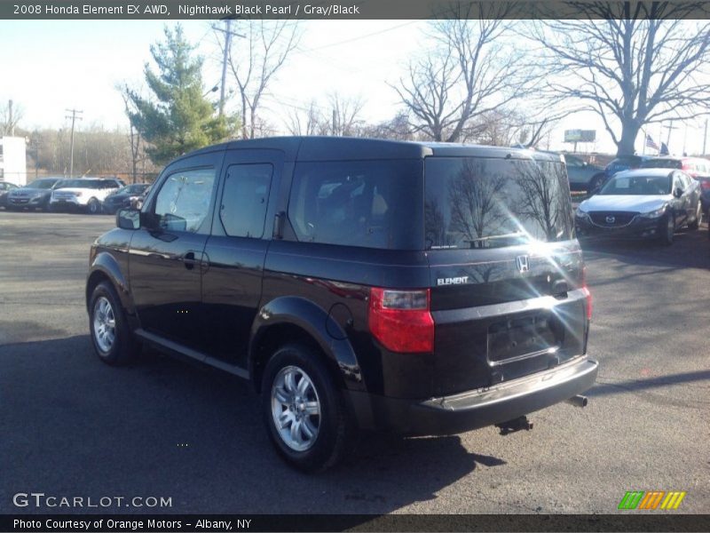 Nighthawk Black Pearl / Gray/Black 2008 Honda Element EX AWD