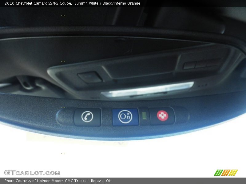 Summit White / Black/Inferno Orange 2010 Chevrolet Camaro SS/RS Coupe