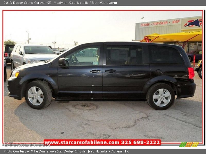 Maximum Steel Metallic / Black/Sandstorm 2013 Dodge Grand Caravan SE