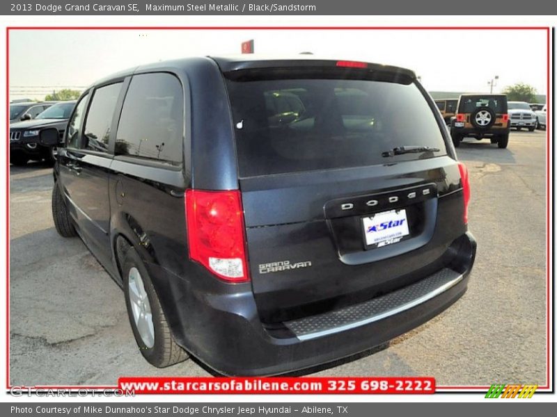 Maximum Steel Metallic / Black/Sandstorm 2013 Dodge Grand Caravan SE