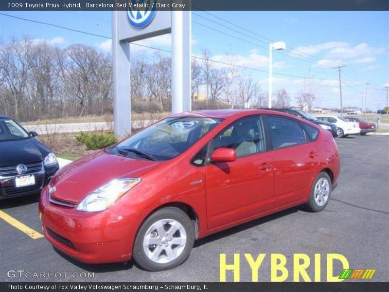 Barcelona Red Metallic / Dark Gray 2009 Toyota Prius Hybrid