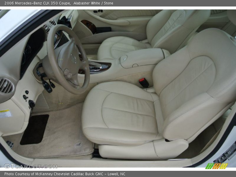 Alabaster White / Stone 2006 Mercedes-Benz CLK 350 Coupe