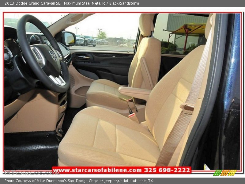 Maximum Steel Metallic / Black/Sandstorm 2013 Dodge Grand Caravan SE