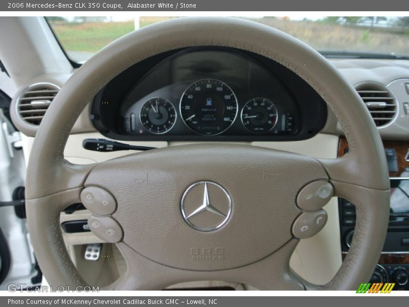 Alabaster White / Stone 2006 Mercedes-Benz CLK 350 Coupe