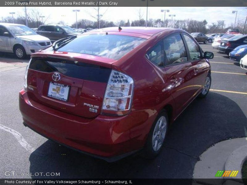 Barcelona Red Metallic / Dark Gray 2009 Toyota Prius Hybrid