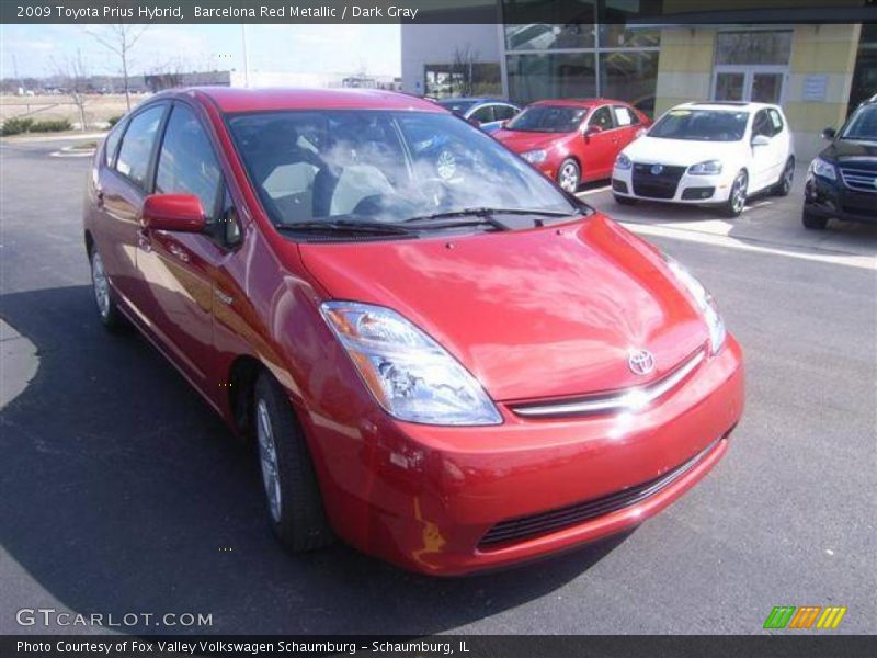 Barcelona Red Metallic / Dark Gray 2009 Toyota Prius Hybrid