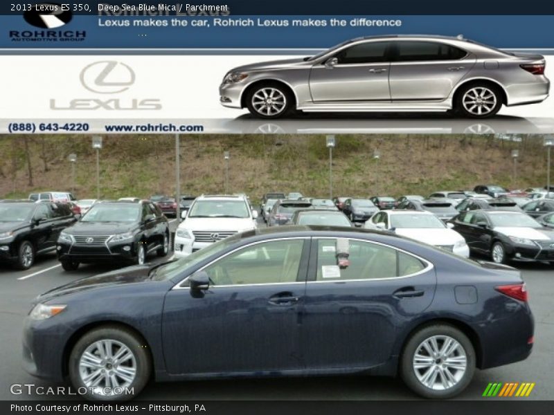 Deep Sea Blue Mica / Parchment 2013 Lexus ES 350