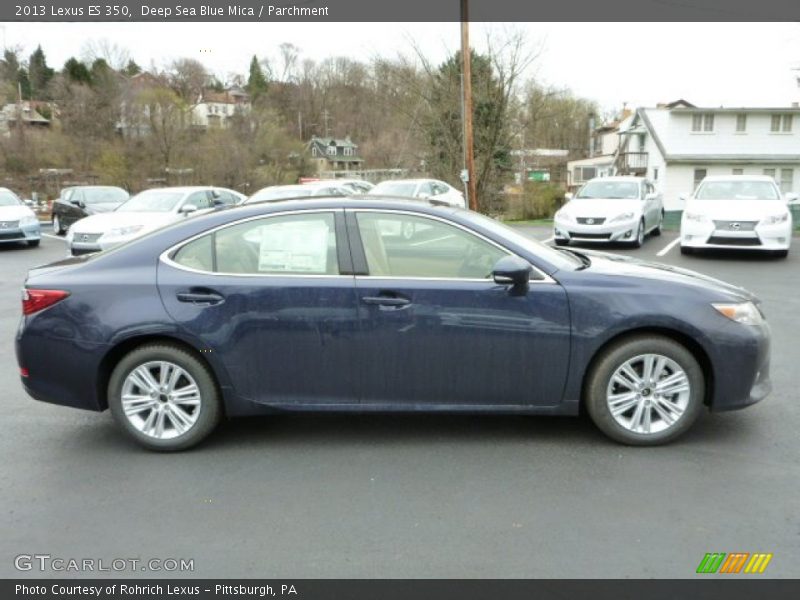 Deep Sea Blue Mica / Parchment 2013 Lexus ES 350