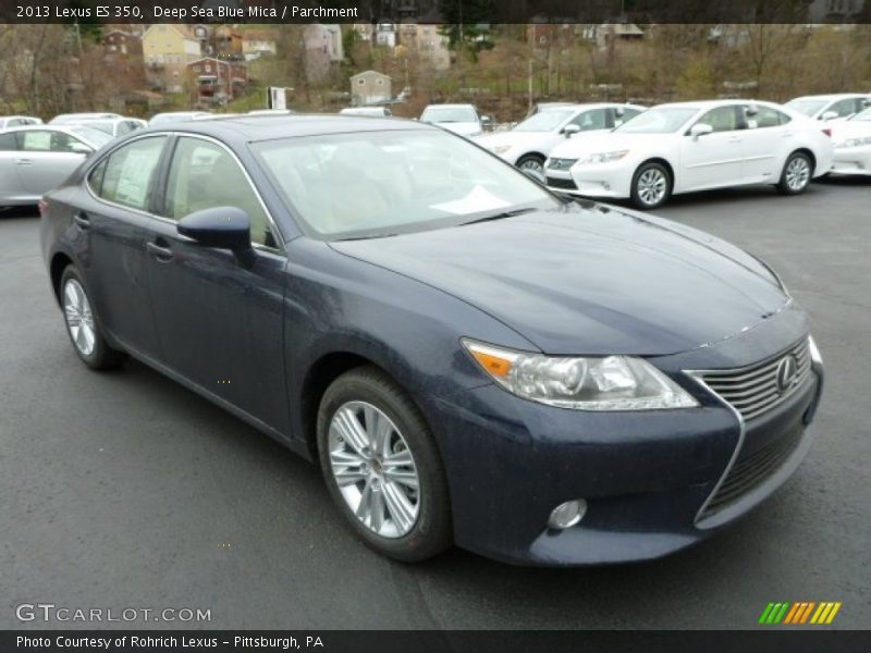 Deep Sea Blue Mica / Parchment 2013 Lexus ES 350