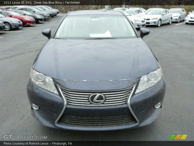 Deep Sea Blue Mica / Parchment 2013 Lexus ES 350