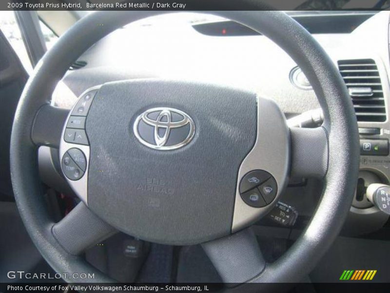 Barcelona Red Metallic / Dark Gray 2009 Toyota Prius Hybrid