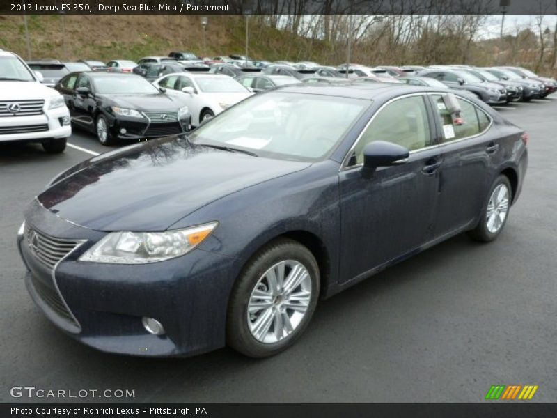 Deep Sea Blue Mica / Parchment 2013 Lexus ES 350