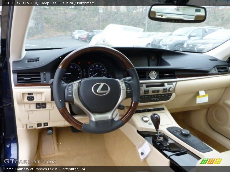 Deep Sea Blue Mica / Parchment 2013 Lexus ES 350