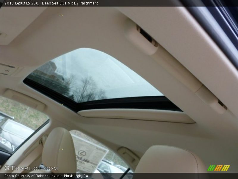 Deep Sea Blue Mica / Parchment 2013 Lexus ES 350