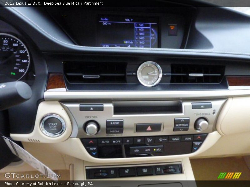 Deep Sea Blue Mica / Parchment 2013 Lexus ES 350