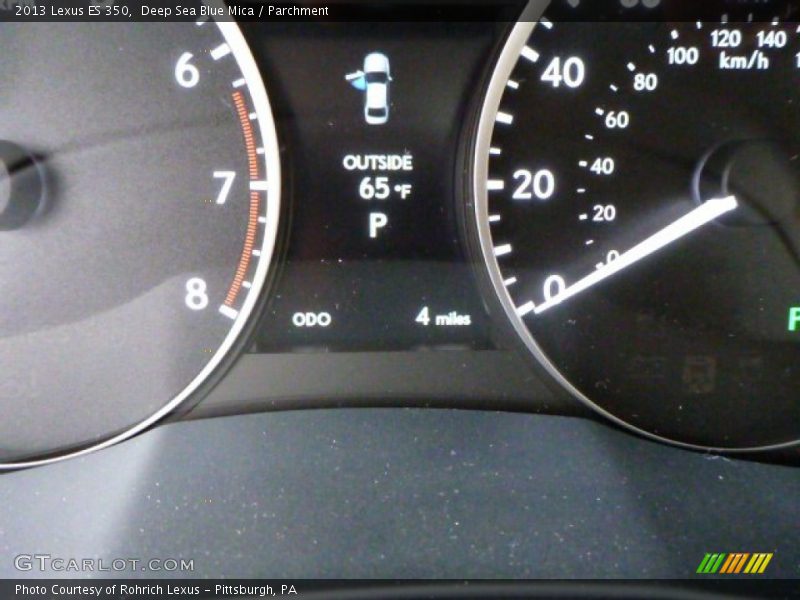 Deep Sea Blue Mica / Parchment 2013 Lexus ES 350