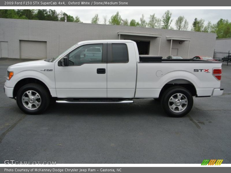 Oxford White / Stone/Medium Stone 2009 Ford F150 STX SuperCab 4x4