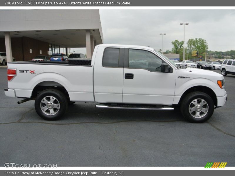 Oxford White / Stone/Medium Stone 2009 Ford F150 STX SuperCab 4x4