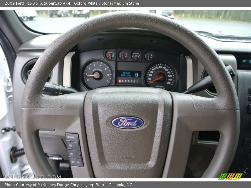 Oxford White / Stone/Medium Stone 2009 Ford F150 STX SuperCab 4x4