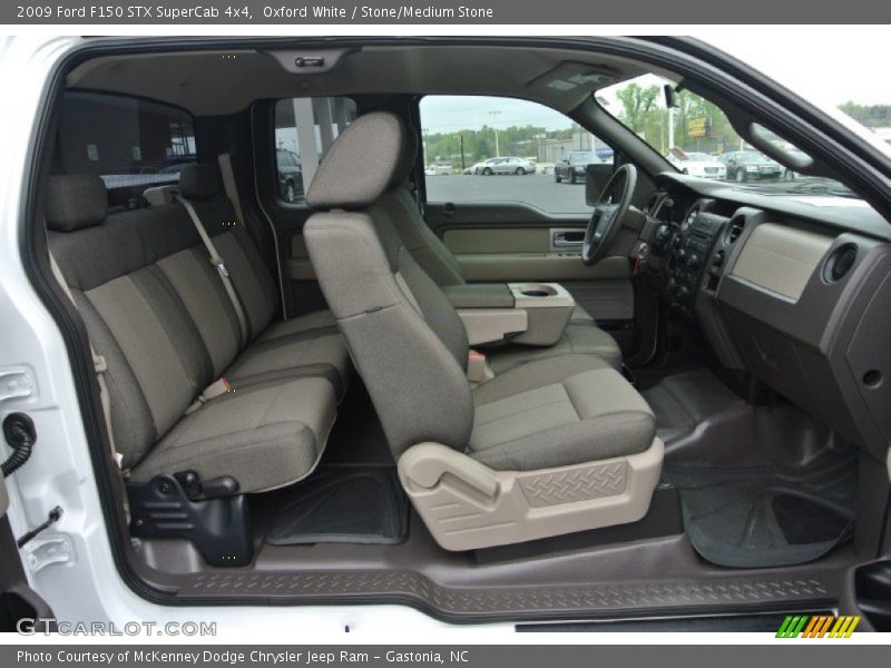 Oxford White / Stone/Medium Stone 2009 Ford F150 STX SuperCab 4x4