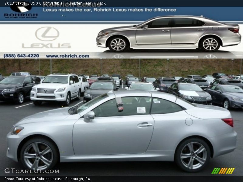 Tungsten Pearl / Black 2013 Lexus IS 350 C Convertible