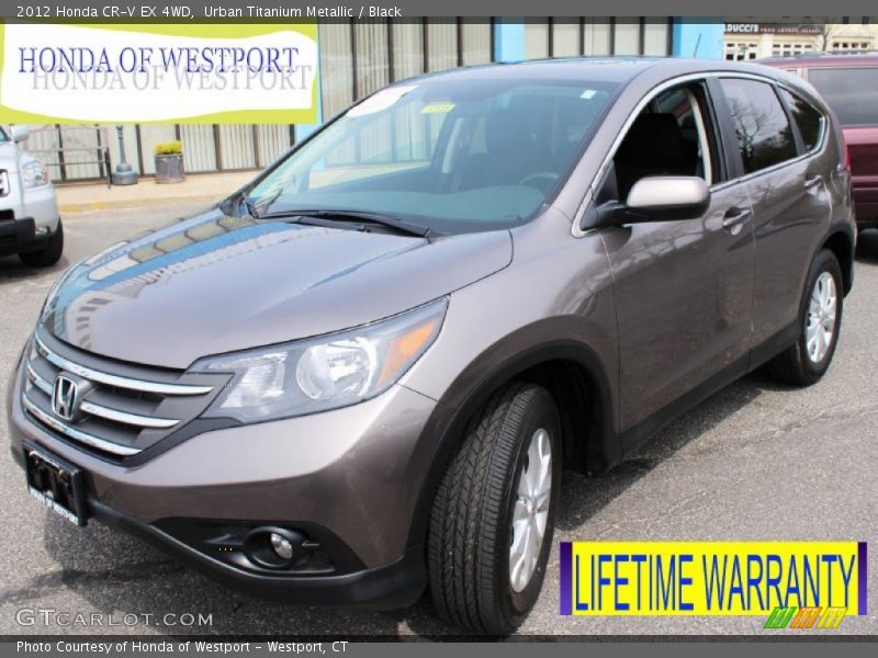 Urban Titanium Metallic / Black 2012 Honda CR-V EX 4WD