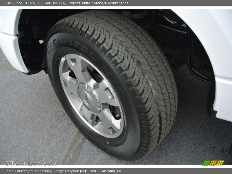 Oxford White / Stone/Medium Stone 2009 Ford F150 STX SuperCab 4x4