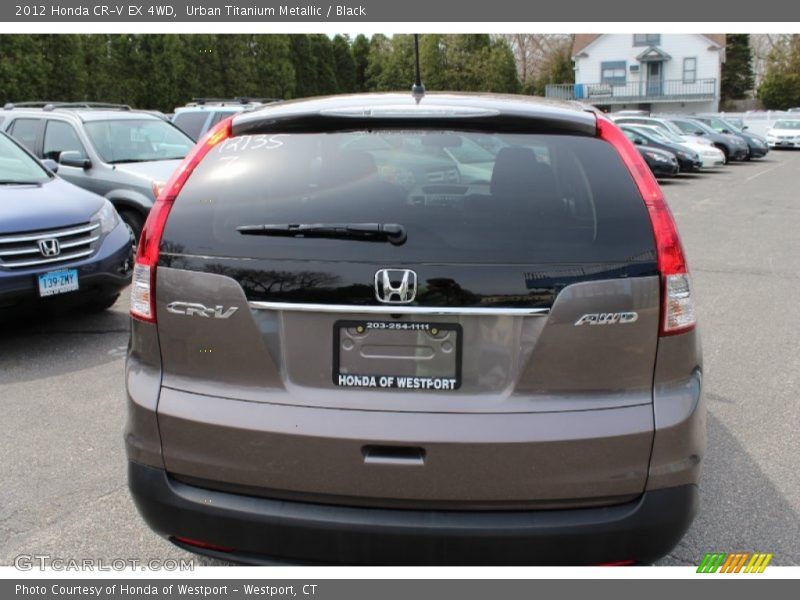 Urban Titanium Metallic / Black 2012 Honda CR-V EX 4WD