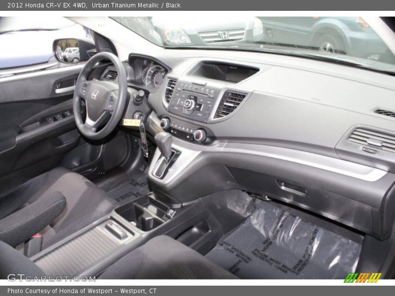Urban Titanium Metallic / Black 2012 Honda CR-V EX 4WD