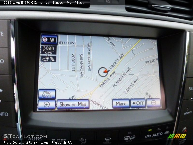 Tungsten Pearl / Black 2013 Lexus IS 350 C Convertible