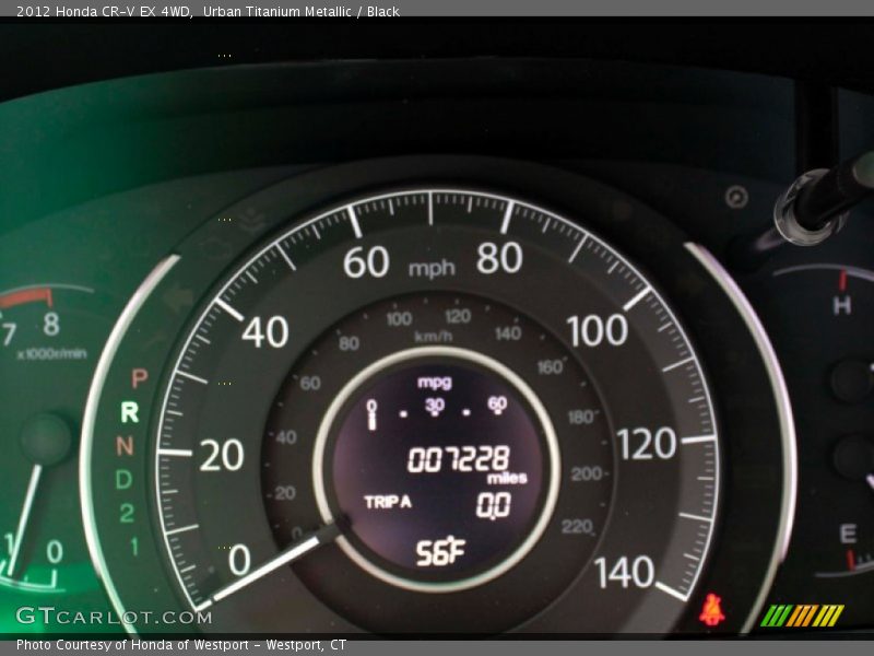 Urban Titanium Metallic / Black 2012 Honda CR-V EX 4WD