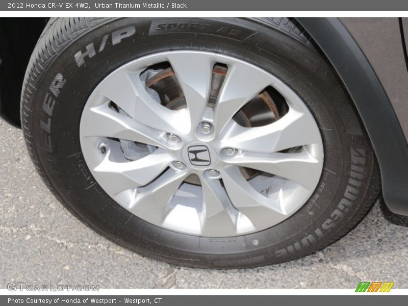 Urban Titanium Metallic / Black 2012 Honda CR-V EX 4WD