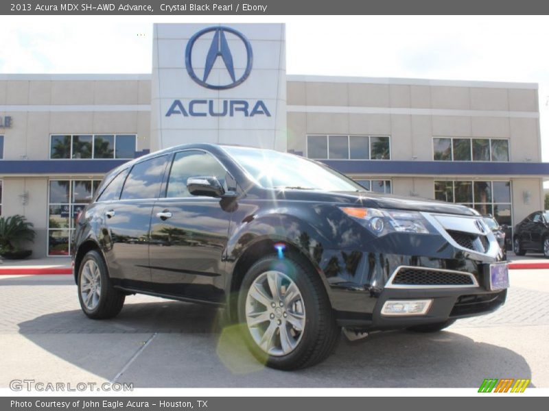 Crystal Black Pearl / Ebony 2013 Acura MDX SH-AWD Advance