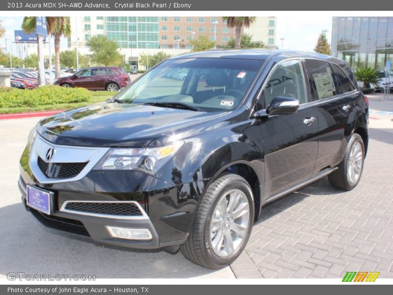 Crystal Black Pearl / Ebony 2013 Acura MDX SH-AWD Advance