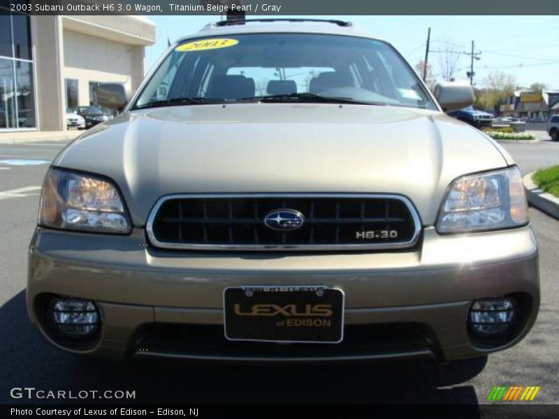 Titanium Beige Pearl / Gray 2003 Subaru Outback H6 3.0 Wagon