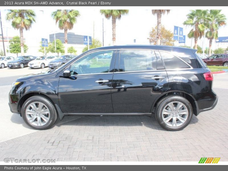 Crystal Black Pearl / Ebony 2013 Acura MDX SH-AWD Advance