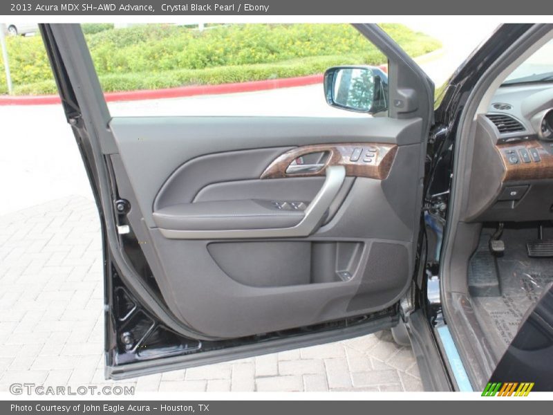 Crystal Black Pearl / Ebony 2013 Acura MDX SH-AWD Advance