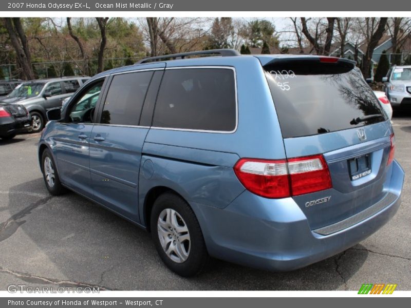 Ocean Mist Metallic / Gray 2007 Honda Odyssey EX-L